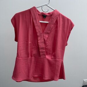 Pink Business Casual Ann Taylor Shirt
